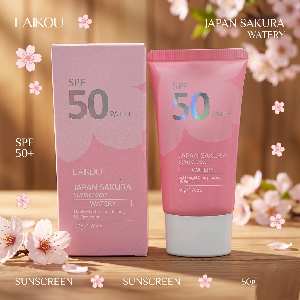LAIKOU Japan Sakura Sunscreen SPF 50+ (50g) | OwnLiveStore