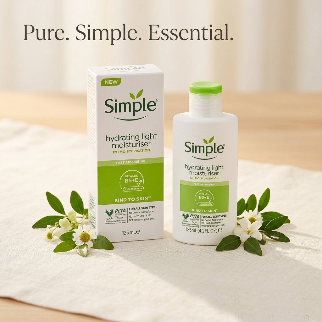 Simple Hydrating Light Moisturiser 125ml | Ownlive Store